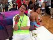 The chillout tent feat. smoothies and massages
