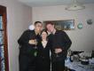 Cheryl was preparing all night for this stage of the evening - when she would have to hold both Mike and Dave upright.