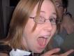 carrie can barely contain her excitement!